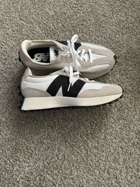 New Balance Women’s White, Beige and Black Retro Runner Sneakers